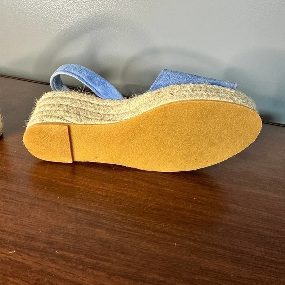 Ser Verde Blue Sueded Sandal Made in Spain Size 36 - Picture 8 of 9
